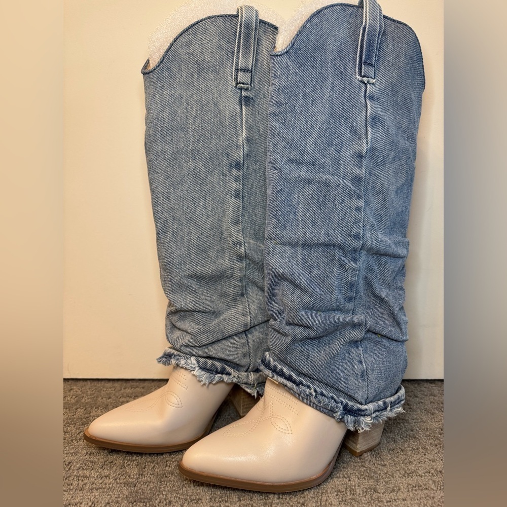 Steve Madden Denim Lassy Cowboy Boot
